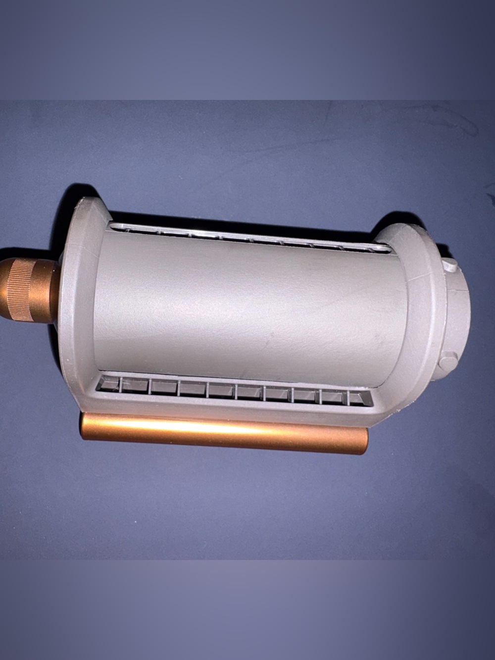 Dyson Airwrap Smoothing Dryer attachment in nickel and copper/bronze
